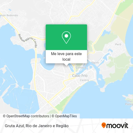 Gruta Azul mapa