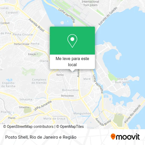 Posto Shell mapa