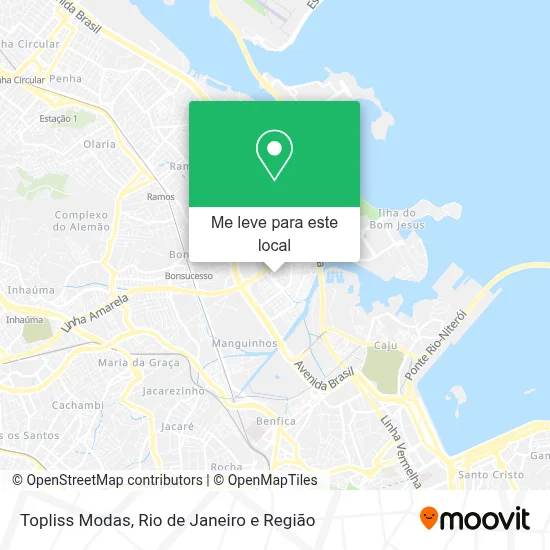 Topliss Modas mapa