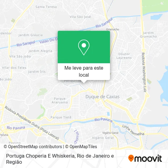 Portuga Choperia E Whiskeria mapa