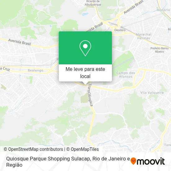 Quiosque Parque Shopping Sulacap mapa
