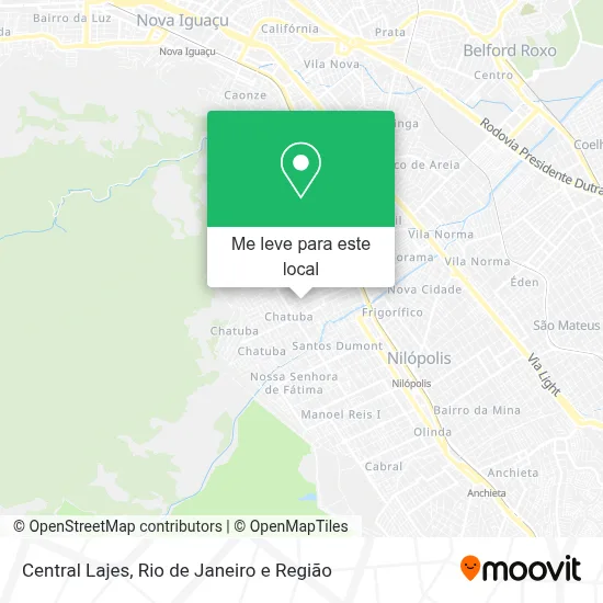 Central Lajes mapa
