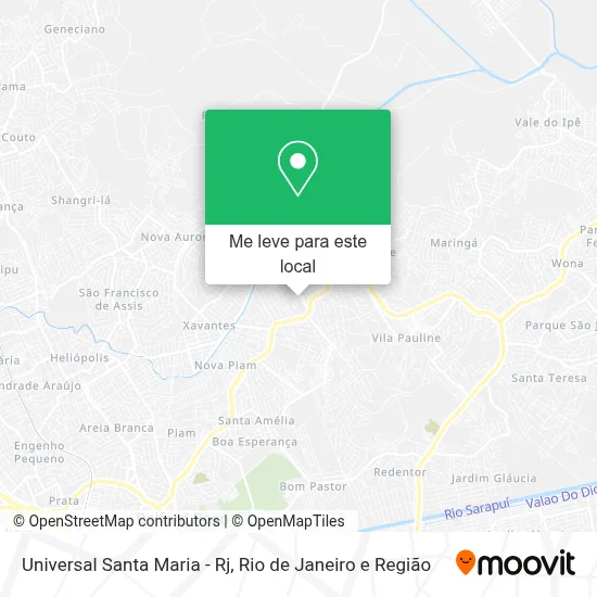 Universal Santa Maria - Rj mapa