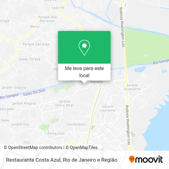 Restaurante Costa Azul mapa