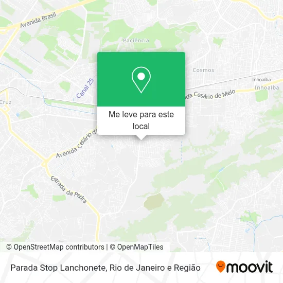Parada Stop Lanchonete mapa