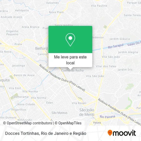 Docces Tortinhas mapa