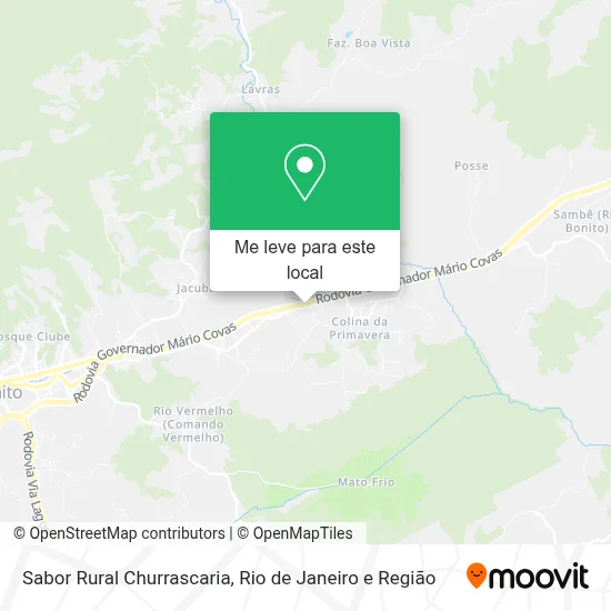 Sabor Rural Churrascaria mapa