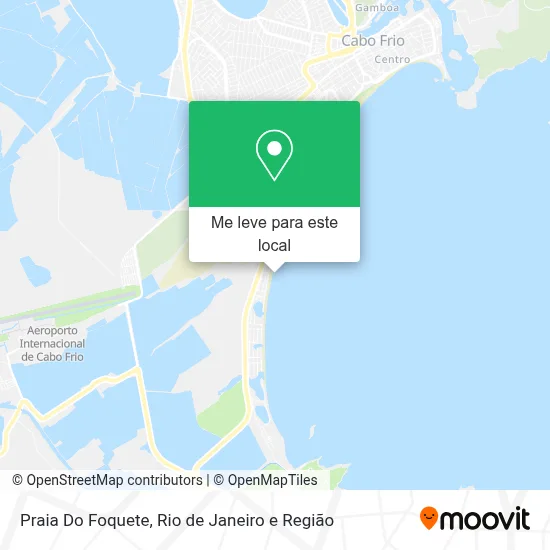 Praia Do Foquete mapa