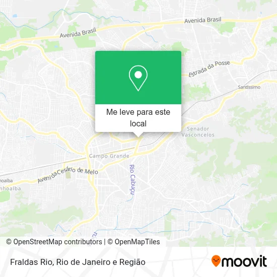 Fraldas Rio mapa