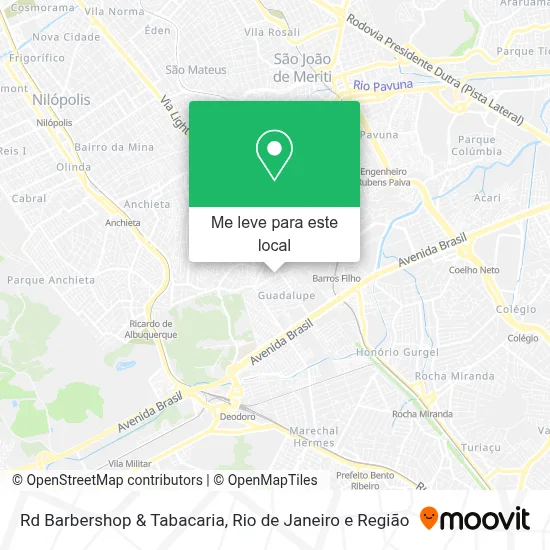 Rd Barbershop & Tabacaria mapa