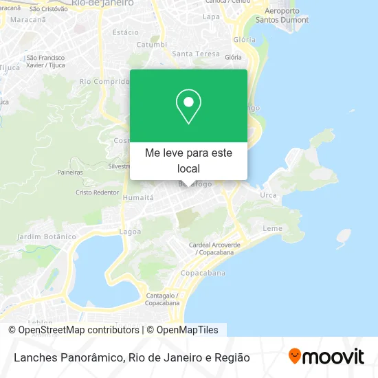 Lanches Panorâmico mapa