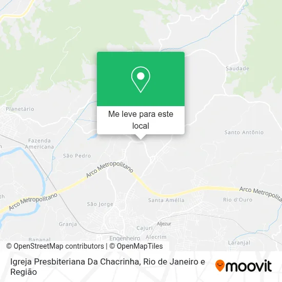 Igreja Presbiteriana Da Chacrinha mapa