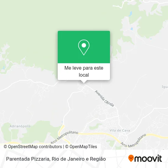 Parentada Pizzaria mapa