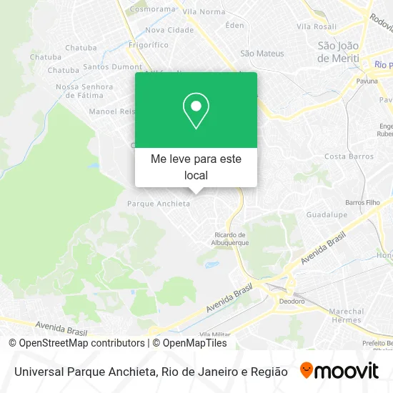 Universal Parque Anchieta mapa