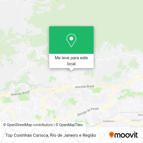 Top Coxinhas Carioca mapa