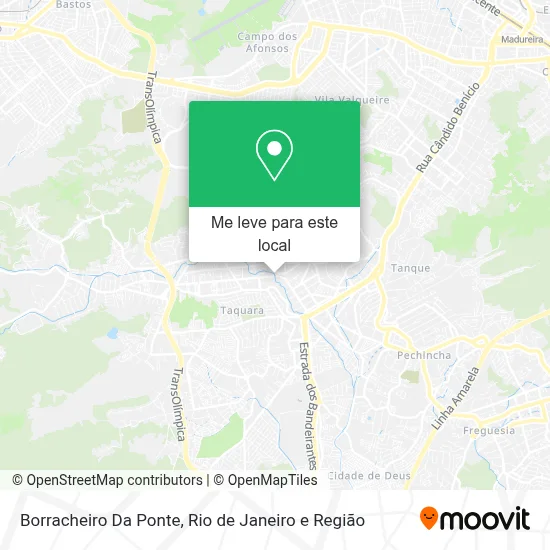 Borracheiro Da Ponte mapa