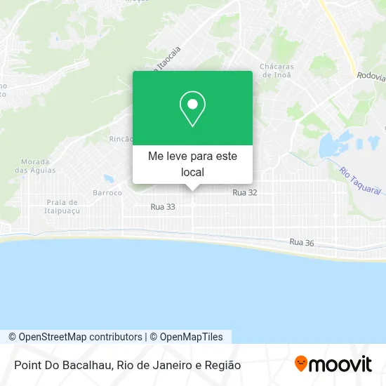 Point Do Bacalhau mapa