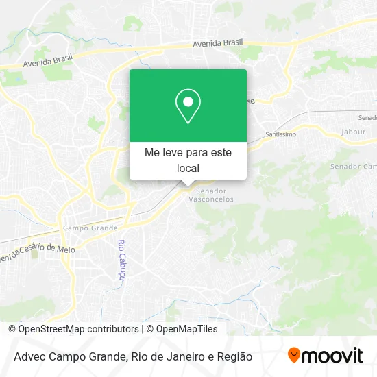 Advec Campo Grande mapa