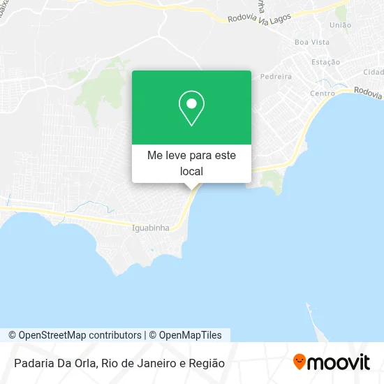Padaria Da Orla mapa