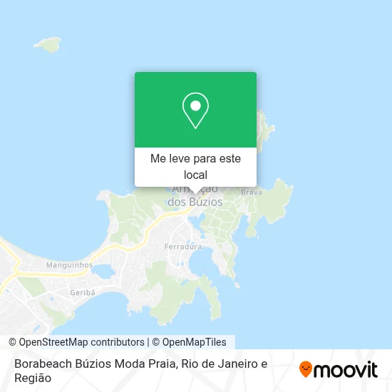 Borabeach Búzios Moda Praia mapa