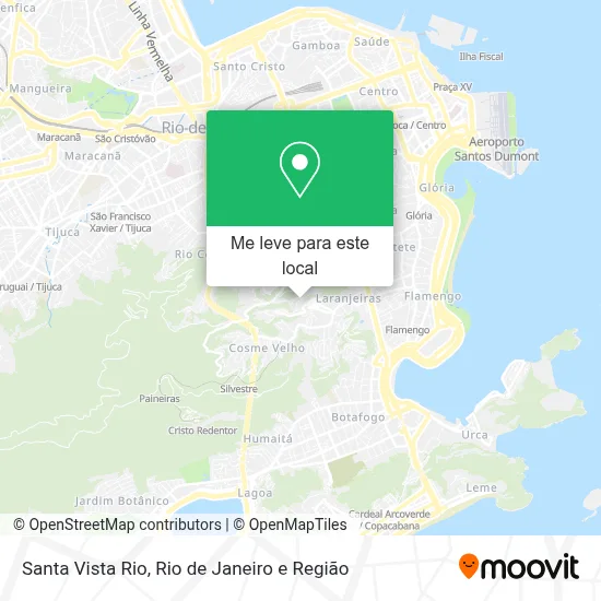 Santa Vista Rio mapa