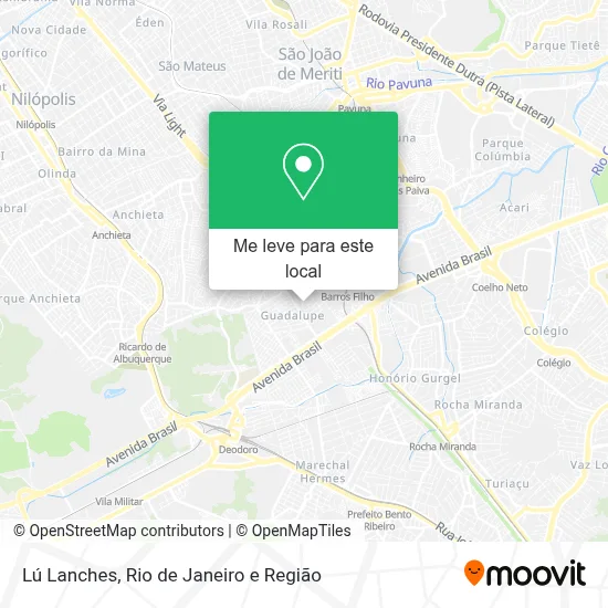 Lú Lanches mapa