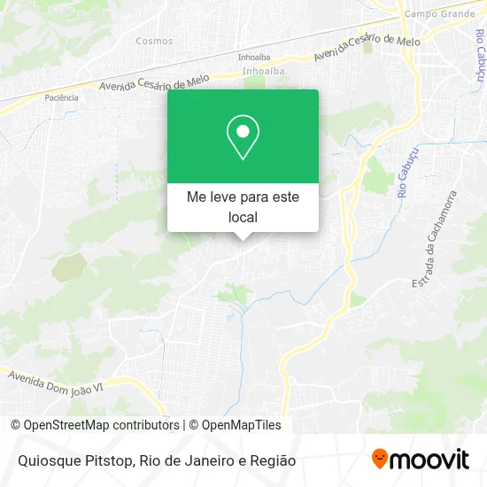 Quiosque Pitstop mapa