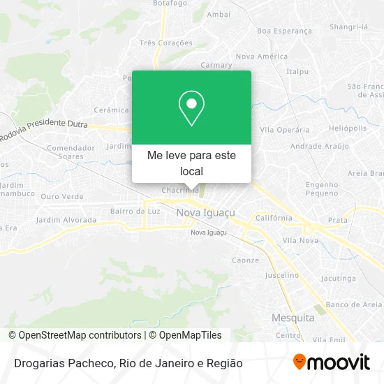 Drogarias Pacheco mapa