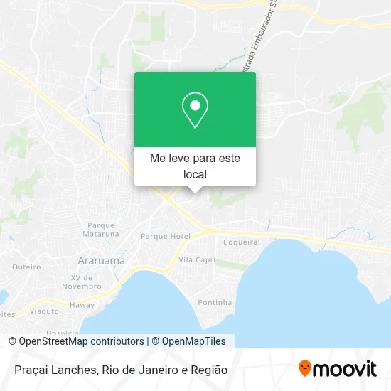 Praçai Lanches mapa