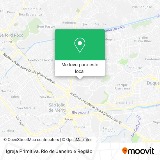Igreja Primitiva mapa