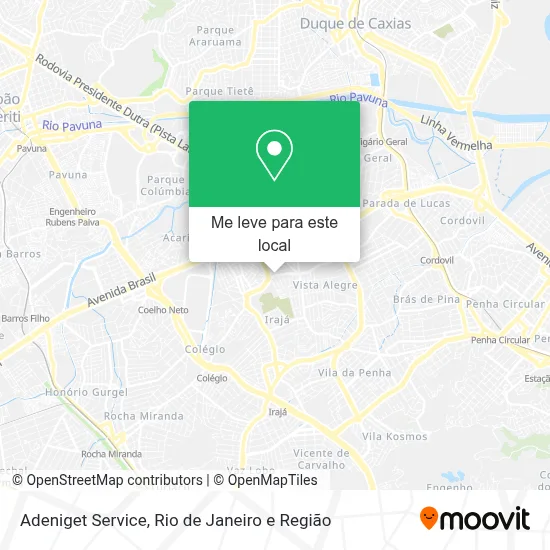 Adeniget Service mapa