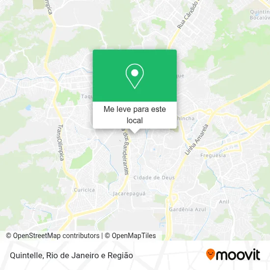 Quintelle mapa