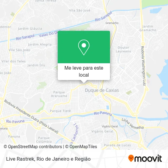 Live Rastrek mapa