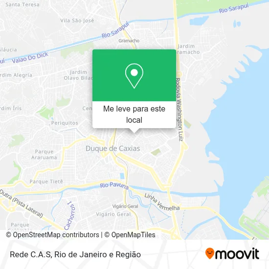 Rede C.A.S mapa