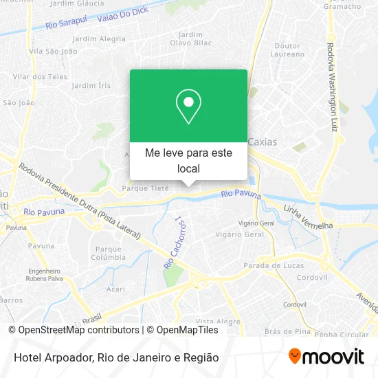 Hotel Arpoador mapa