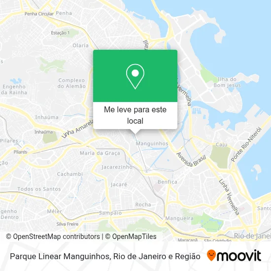 Parque Linear Manguinhos mapa