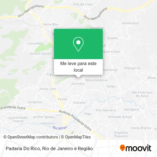 Padaria Do Rico mapa