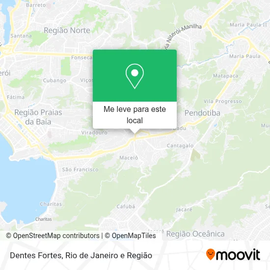 Dentes Fortes mapa