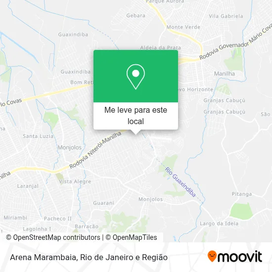 Arena Marambaia mapa