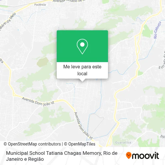 Municipal School Tatiana Chagas Memory mapa