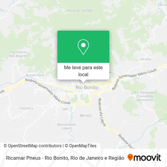 Ricamar Pneus - Rio Bonito mapa