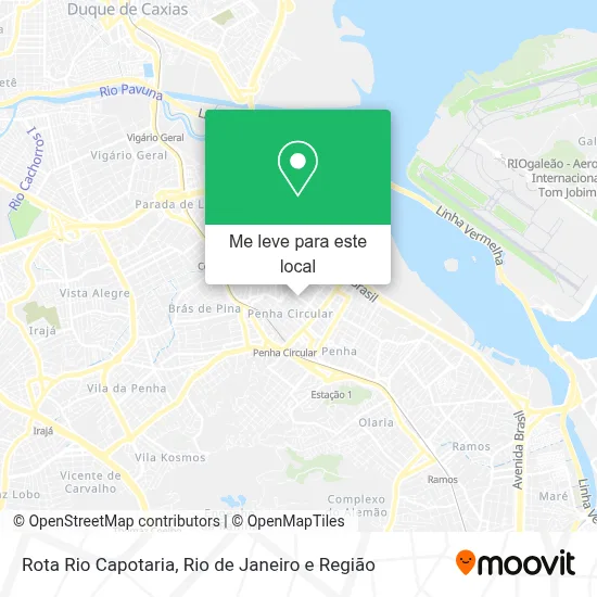 Rota Rio Capotaria mapa
