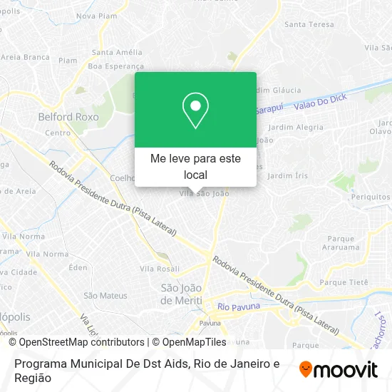 Programa Municipal De Dst Aids mapa