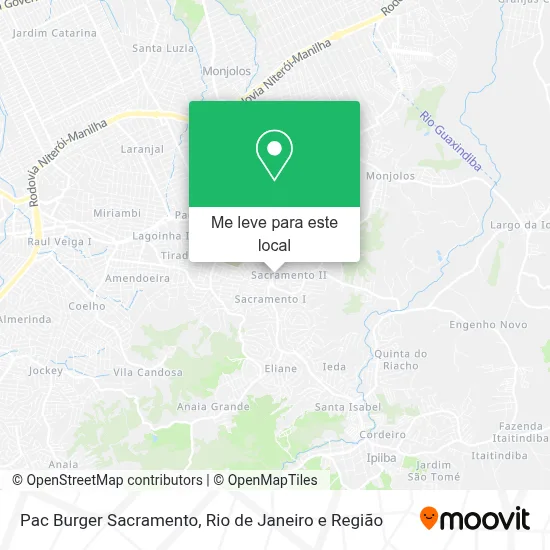 Pac Burger Sacramento mapa