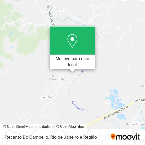 Recanto Do Campello mapa