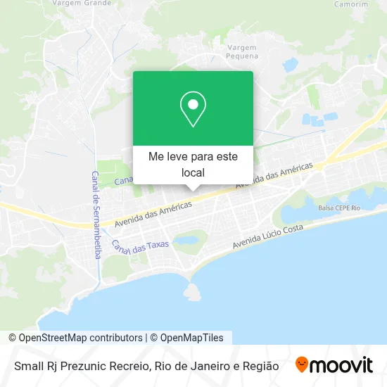 Small Rj Prezunic Recreio mapa