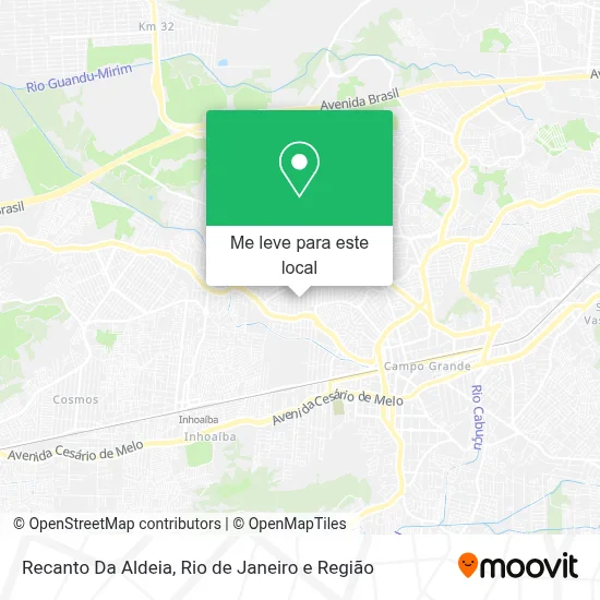 Recanto Da Aldeia mapa