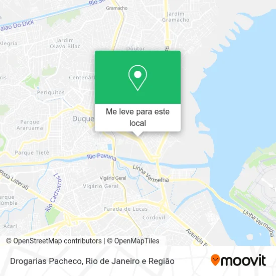 Drogarias Pacheco mapa