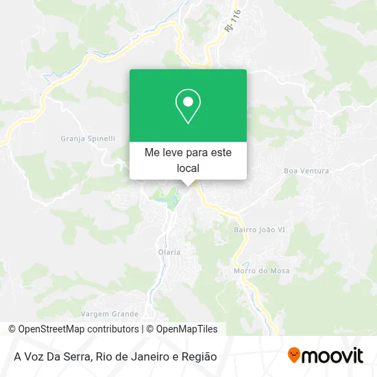 A Voz Da Serra mapa