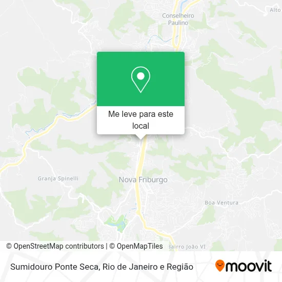 Sumidouro Ponte Seca mapa